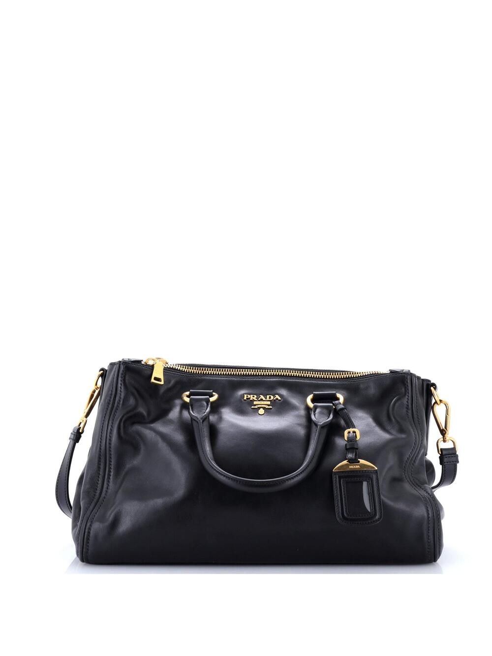 Prada Double Zip Convertible Tote Soft #366611P11B